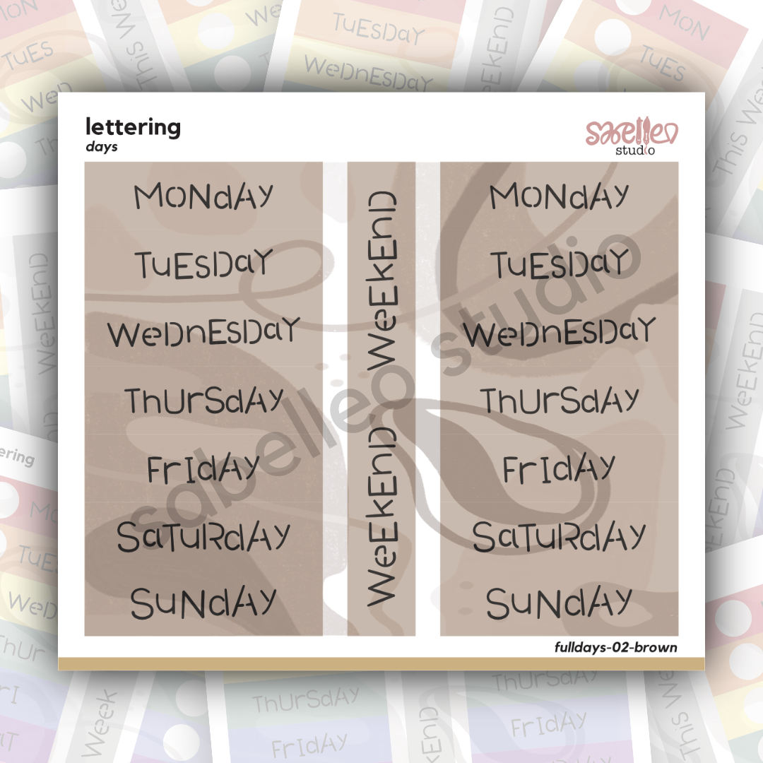 SIMILI HEADER | Days (Color)