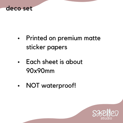 STICKER SHEET | Deco Set