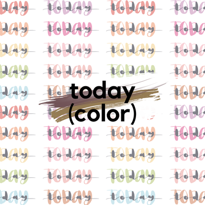 WASHI LETTERING | Today (Colour)